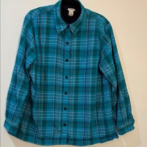 L.L. Bean Blue Plaid Shirt